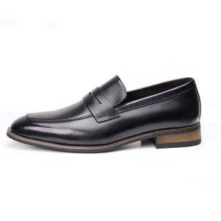 JASONSTAR Top Grain Cow Leather Loafers Low Heel Men's