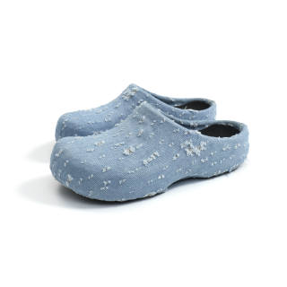 TZ Official Closed Toe Slippers Unisex Light Blue