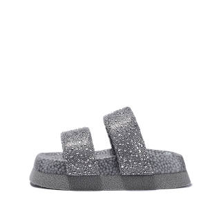 SELAIYA Rhinestone Abrasion Resistant Slide Slippers Women's