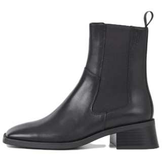 VAGABOND SHOEMAKERS Leather Short Chelsea Boots Women's Black