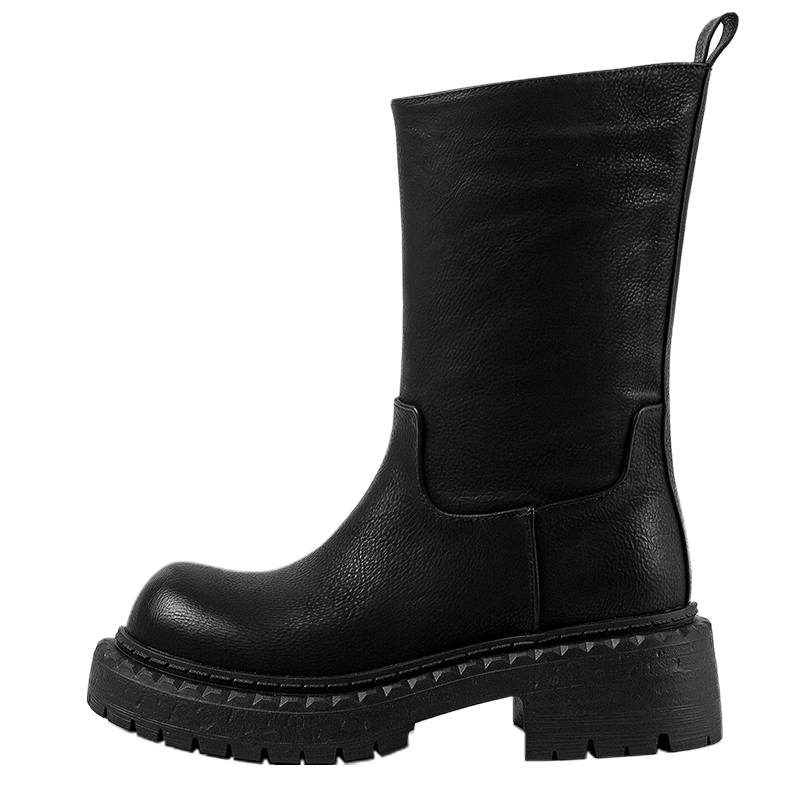 MIAOLV PU Synthetic Leather Ankle Boots Women's