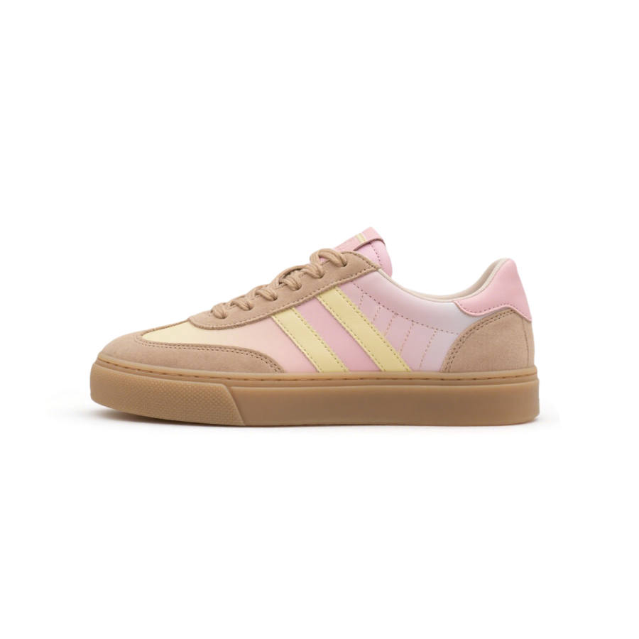 WENERMAN Microfiber Leather Low top Skateboard Shoes Women's Pink