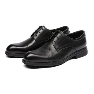 SEVEN Cow Leather Casual Shoes Men's Black