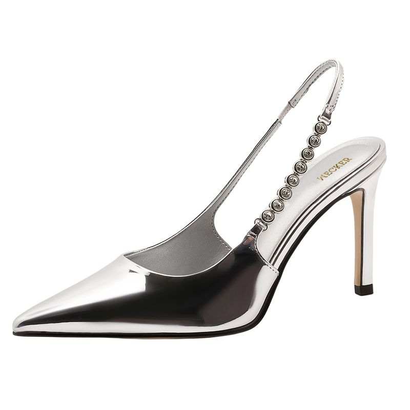 WECKER WECKER Pu High Heels Women's Silver