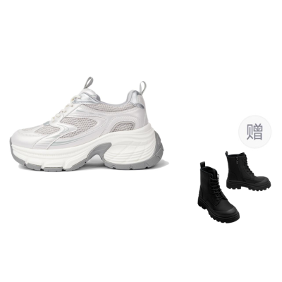 TOOMANYSHOES Spacewalk Low top Chunky Sneakers Women's Silver
