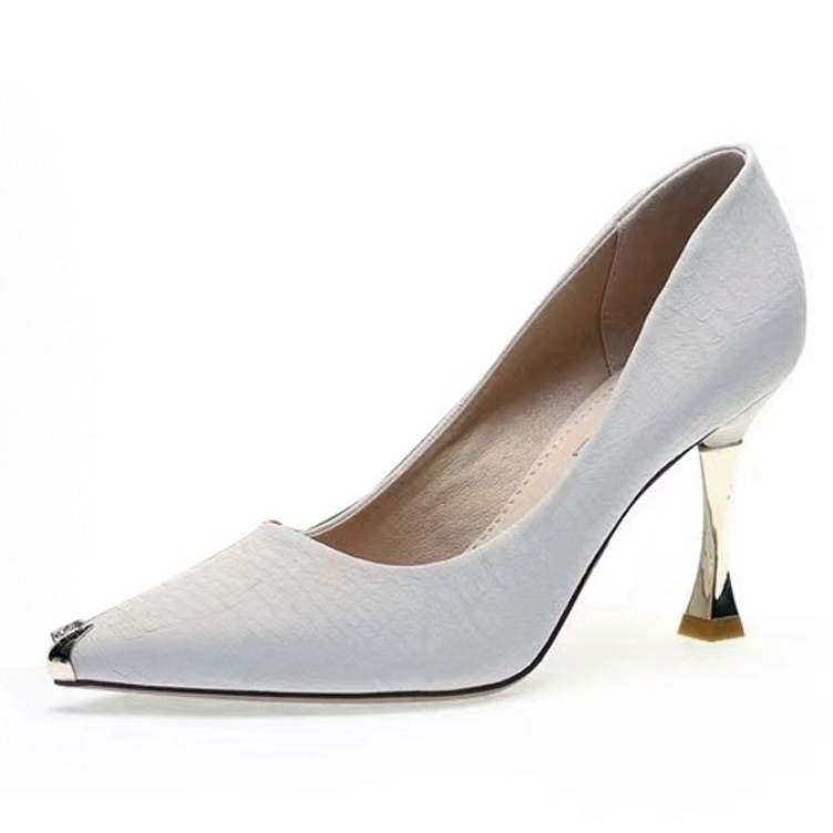 WOXXXN Pu Slim Heel High Heels Women's