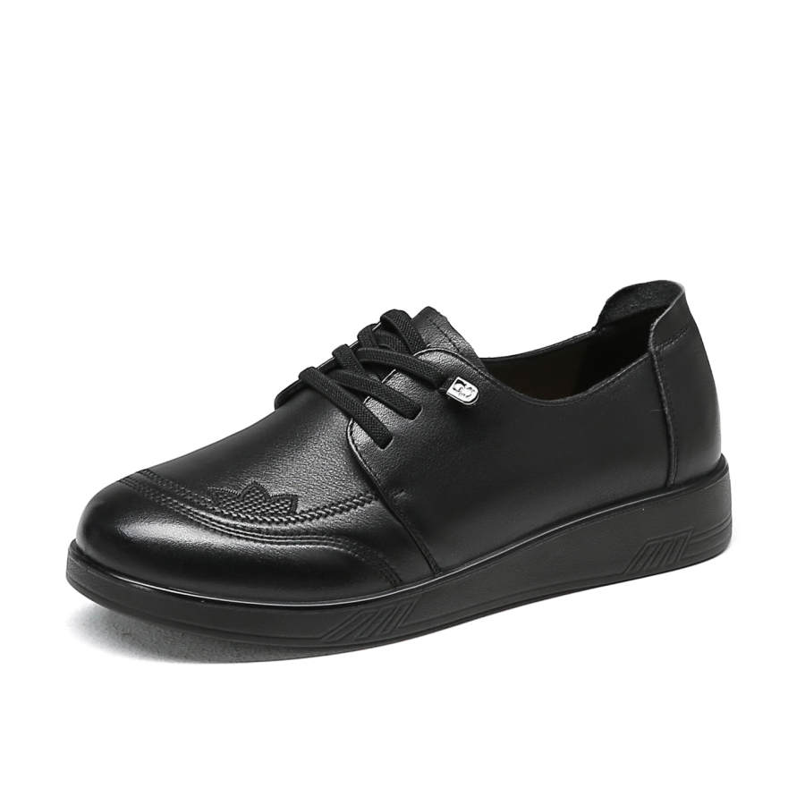 Spider King Cow Leather Casual Shoes Women's Black