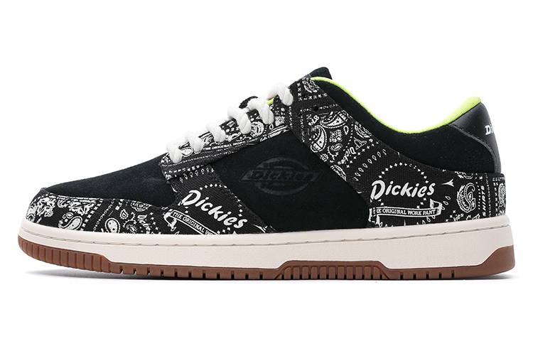Dickies Dickies Trendy Multicolor Comfortable Versatile Low top Skateboard Shoes Men's Black White
