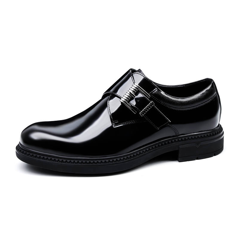 PALMPOLO Cow Leather Casual Shoes Men's Black