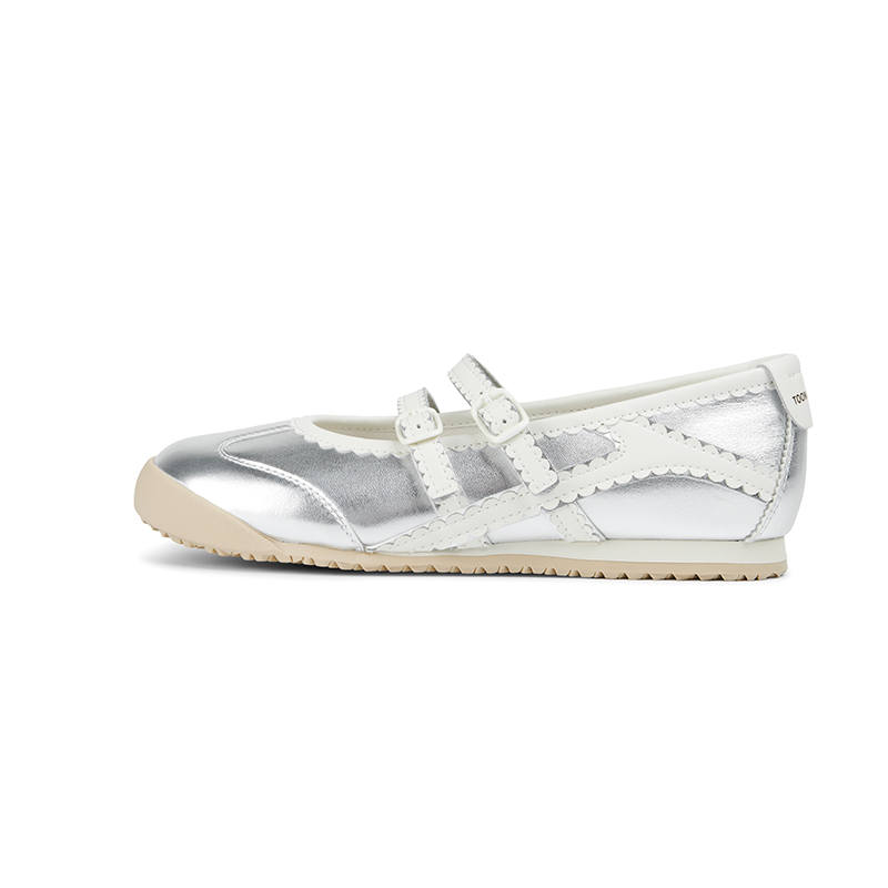 TOOMANYSHOES Cute Spread Mary Jane Shoes Women's Silver
