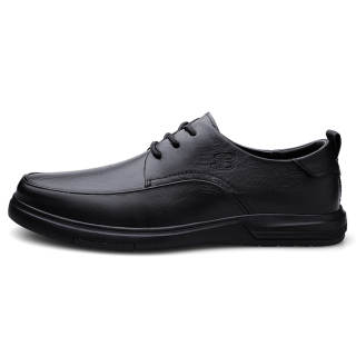BEN SHERMAN Casual Leather Shoes Men's Low Top Black/Brown