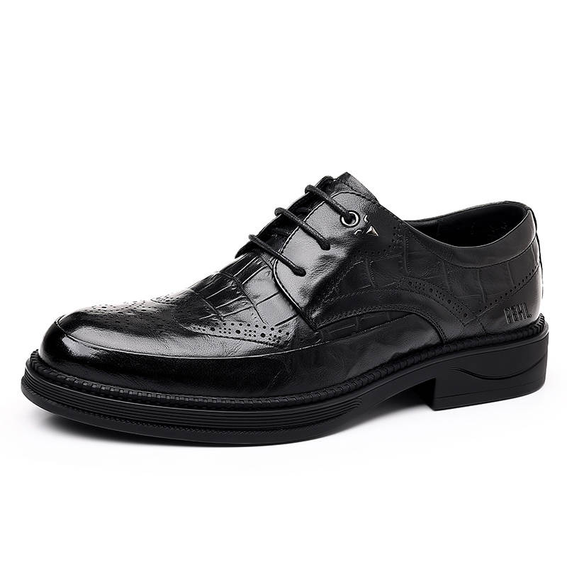 PEHL Dress Shoes Men's Low Top Black/Brown