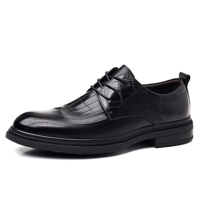 SHUPATE Cow Leather Casual Shoes Men's Black