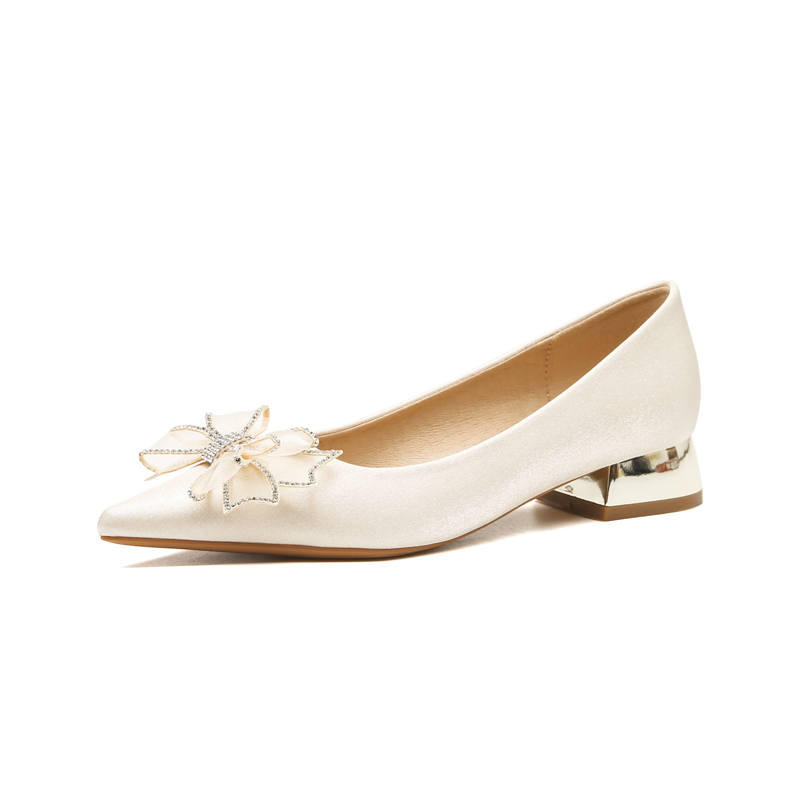ZUOMILUO Suede Chunky Heel High Heels Women's Apricot