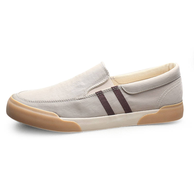SENJIALUO Men's Casual Shoes Men's Low Top Gray