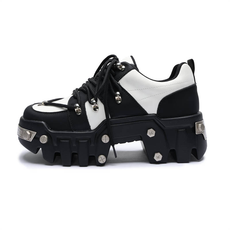 JIDONGRENKOU Cow Split Leather Casual Shoes Men's Black