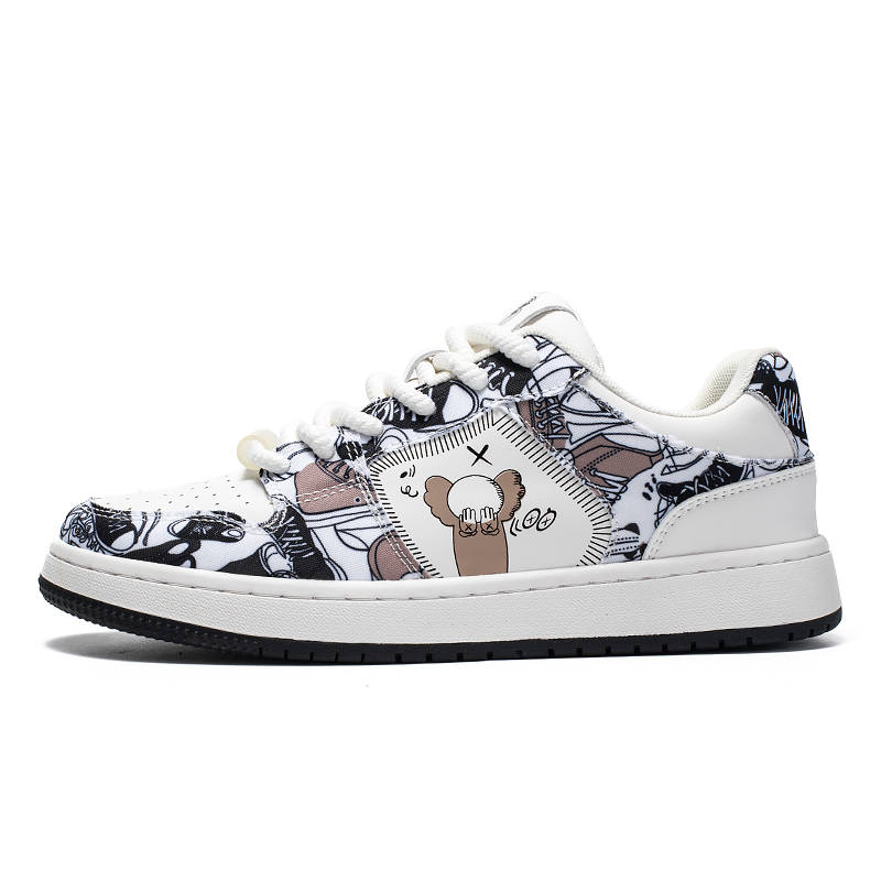 HUABANGONGYUAN Denim Low top Skateboard Shoes Men's