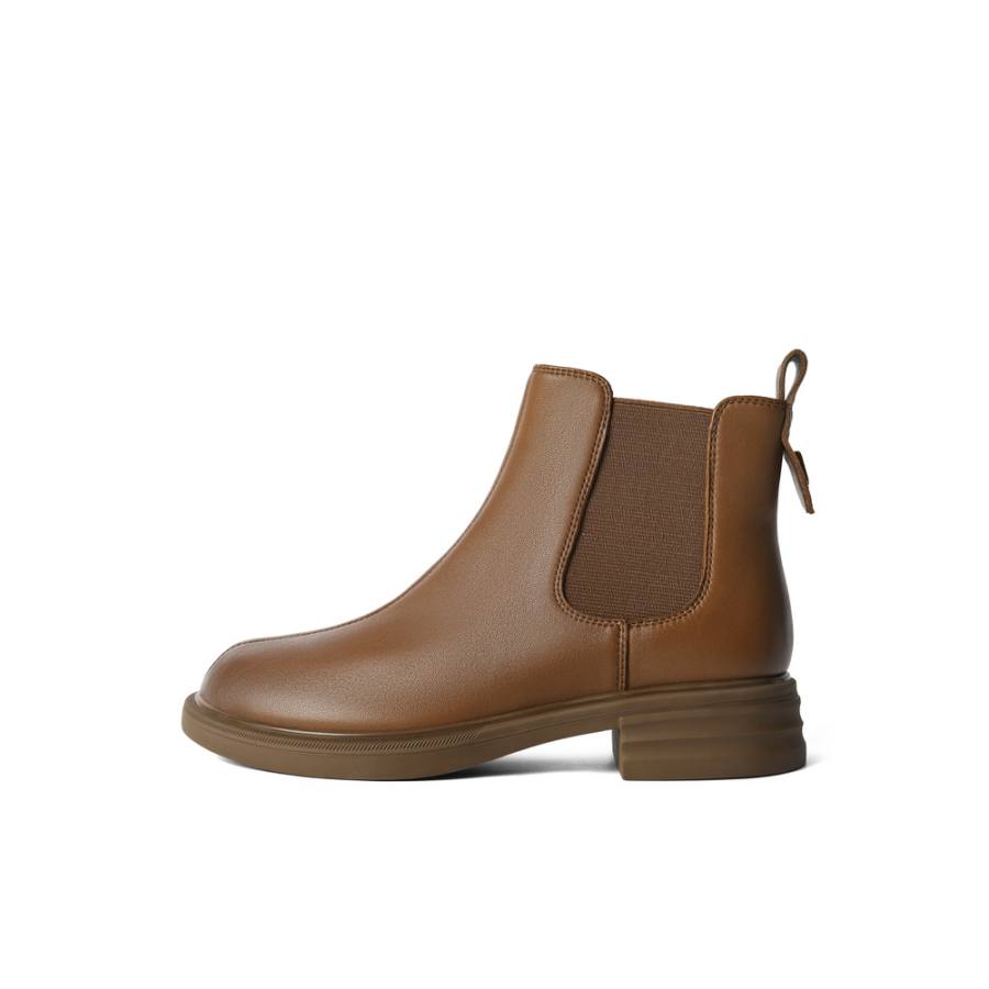 BELLE Short Chelsea Boots 3.5cm Women's Brown, Black
