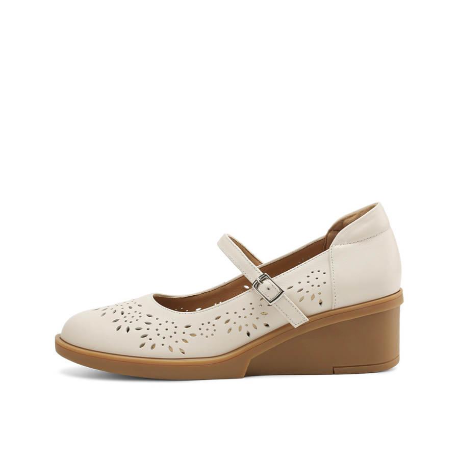 OCCAMAN Top Grain Cow Leather Mary Jane Shoes Women's