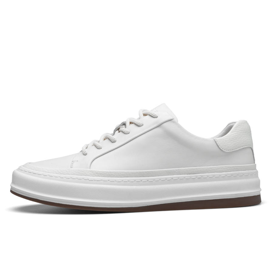 D:FUSE SCANDINAVIA D FUSE SCANDINAVIA Synthetic Leather, Cow Leather Low top Skateboard Shoes Men's White