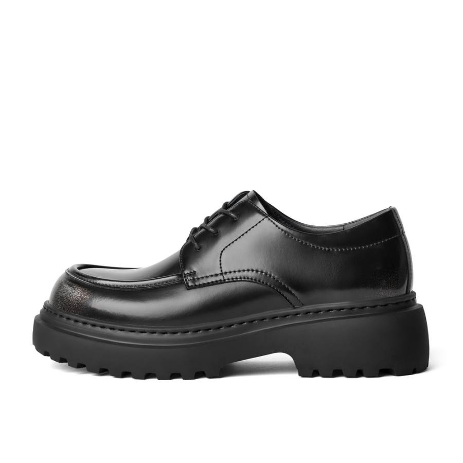BELLE Casual Leather Shoes Men's Low Top Black