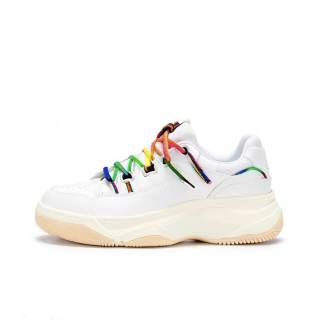 OAON Synthetic Leather Low top Casual Shoes Unisex White