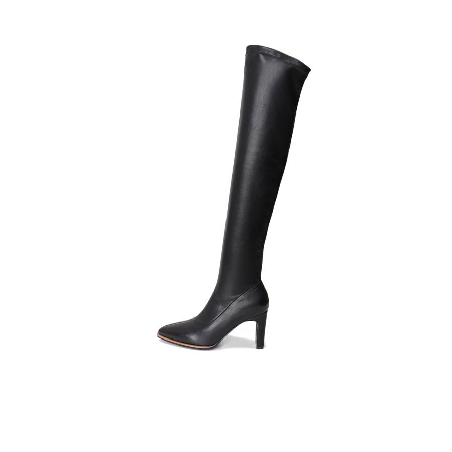 PIERCE GENTRY Pu Over the knee Boots 8cm Women's