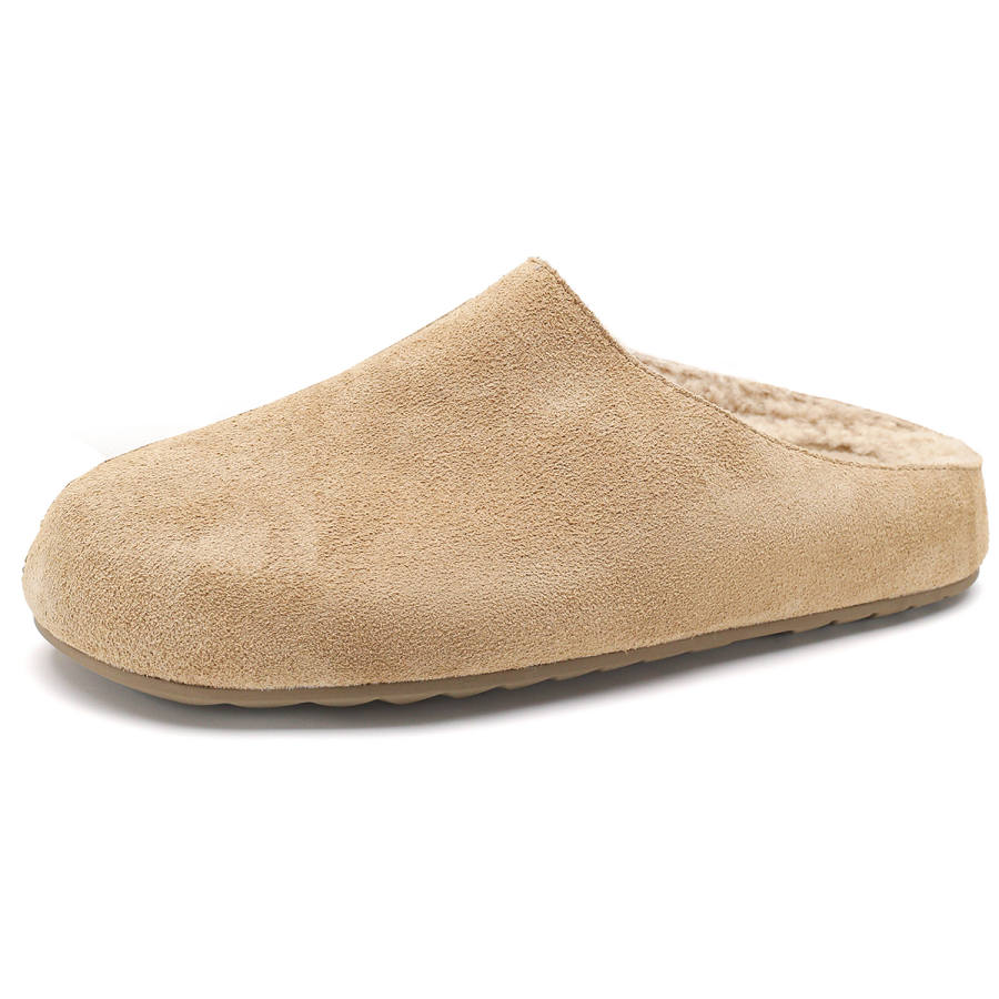 Safiya Vintage Versatile Mules Slip on Shoes, Warm Winter Fleece Lined Casual Fashion Good Looking, Comfortable Slip on