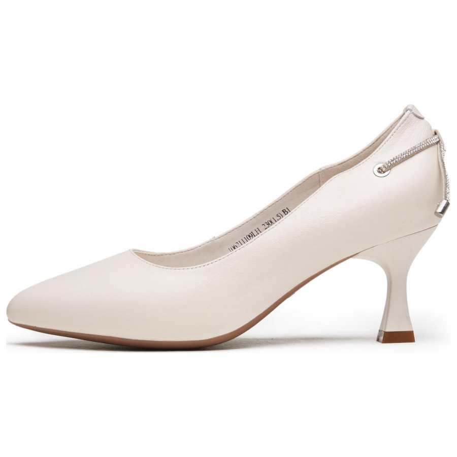 AOKANG High Heels Women's Black White