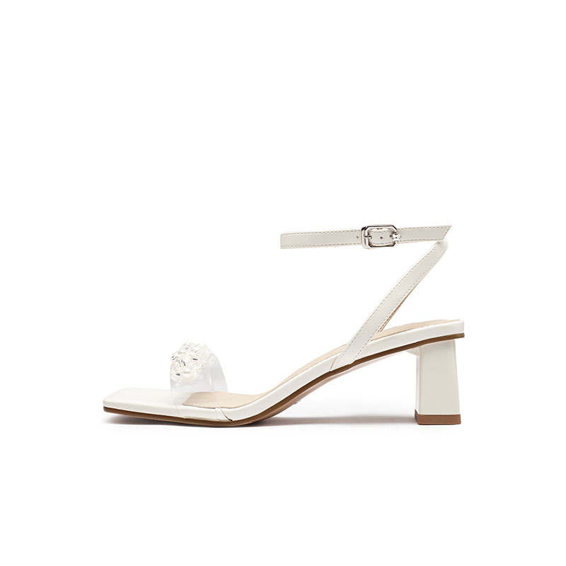 RED DRAGONFLY Pu One Strap Sandals 6CM Women's