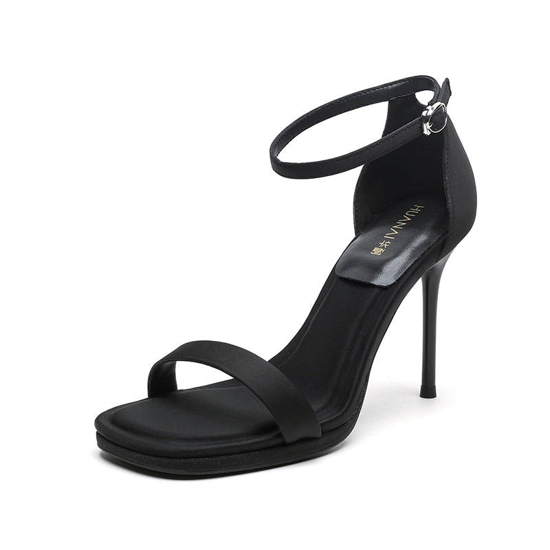 HUANAI One Strap Sandals Women's Black