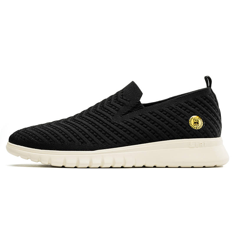 LAORENTOU Fabric Casual Shoes Men's Black