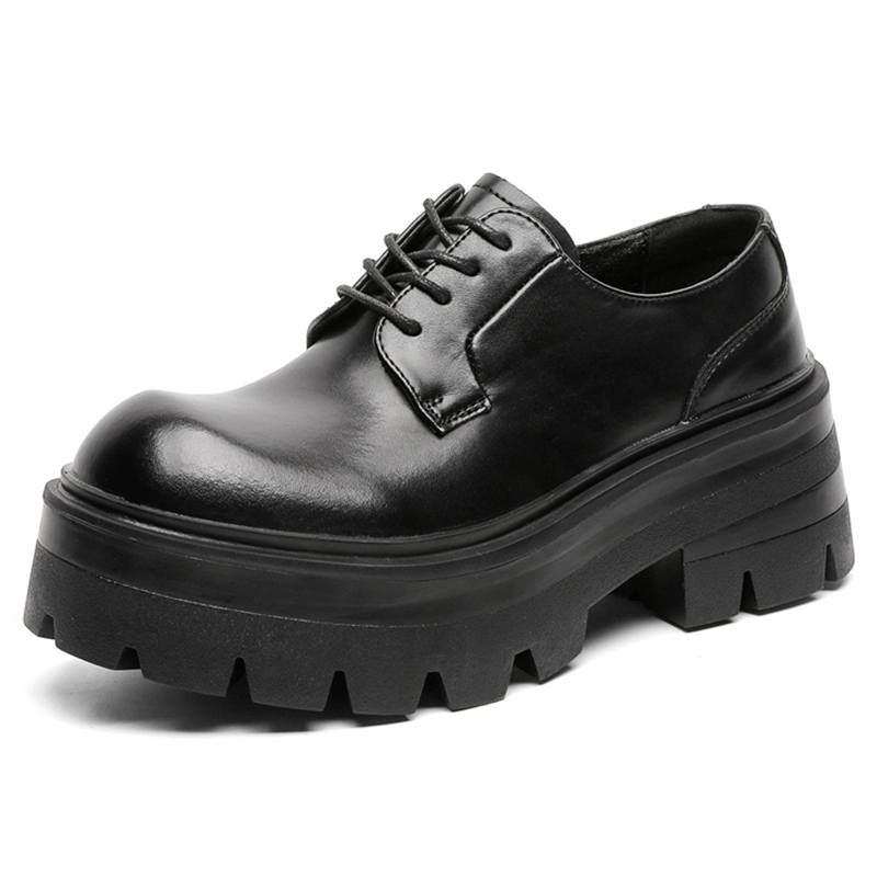 V05 Paris Derby Shoes, Unisex, British Style, Height Increasing 5cm, Comfortable, Versatile Fashion, Chunky Shoes