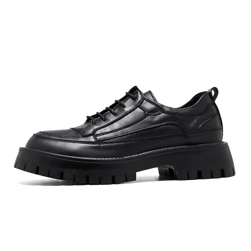 KAQIAODI Microfiber Leather Casual Shoes Men's Black