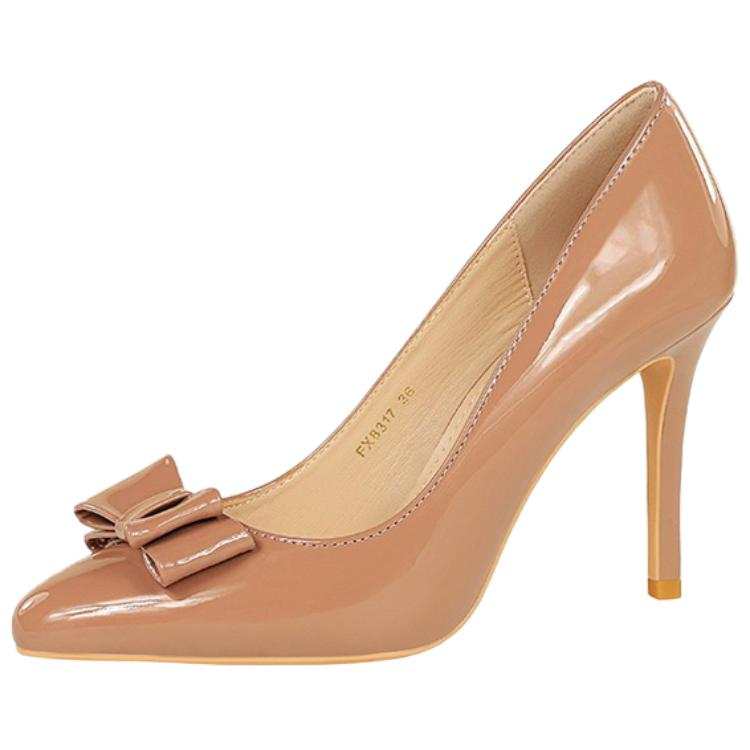 BIGTREE BIGTREE High Heels Women's Black/White/Burgundy/Nude