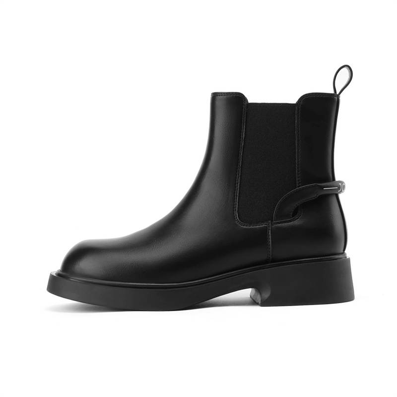 JOSINY Leather Short Chelsea Boots 4cm Women's