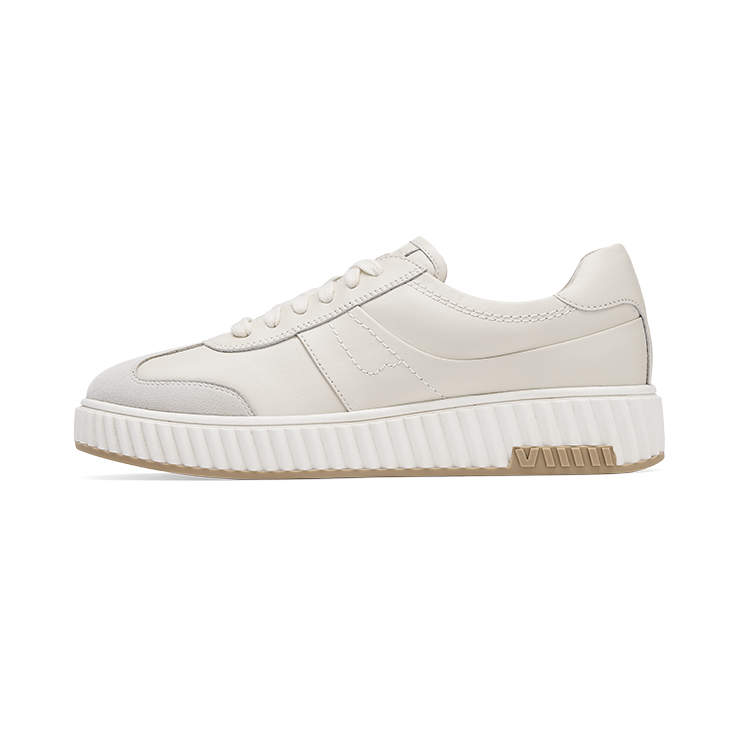 73Hours Hugging Good Days Energy Cow Leather Height Increasing Height Increasing Low top Skateboard Shoes Women's Ecru