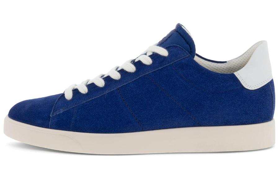 Ecco Ecco Leather Stylish Skateboarding Shoes Men's Blue