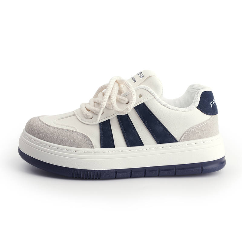 ZHANGXIAOJIE Artificial Leather Casual Shoes Women's Beige Blue