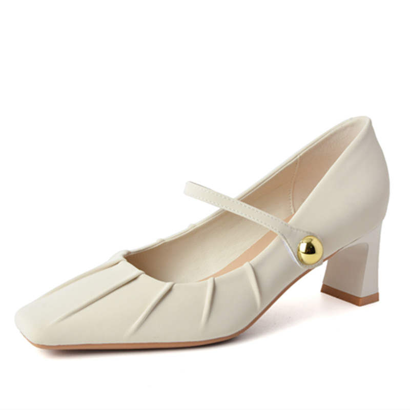 TATAYA Chunky Heel Mary Jane Shoes 5.5cm Women's