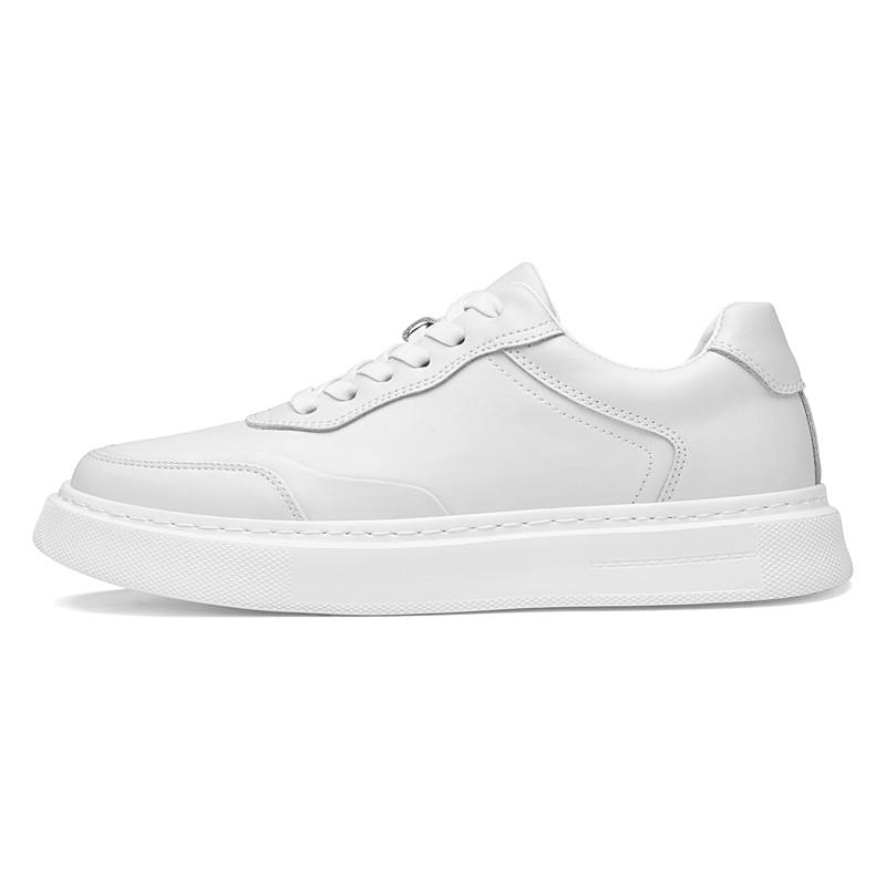 GONGNIULEITING Cow Split Leather Slip Resistant Lightweight Non slip Lightweight Low top Casual Shoes Men's