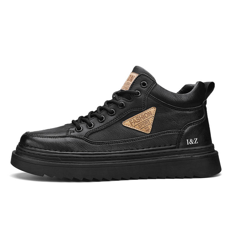 I&Z Microfiber Leather High top Skateboard Shoes Men's