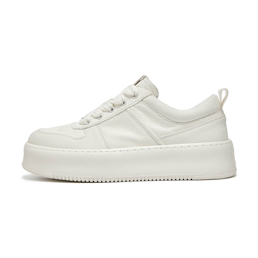 Millies MILLIE'S Cow Leather Abrasion Resistant Abrasion Resistant Low top Skateboard Shoes Men's White