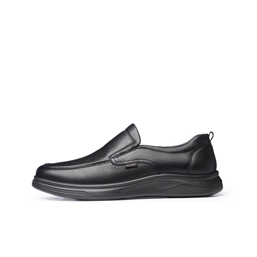 RITAI Sheepskin Casual Shoes Men's Black