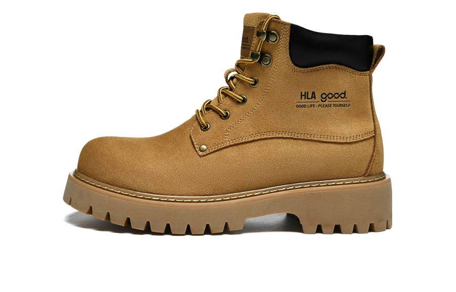 HLA HLA 10cm Work Boots Men's Earth Yellow