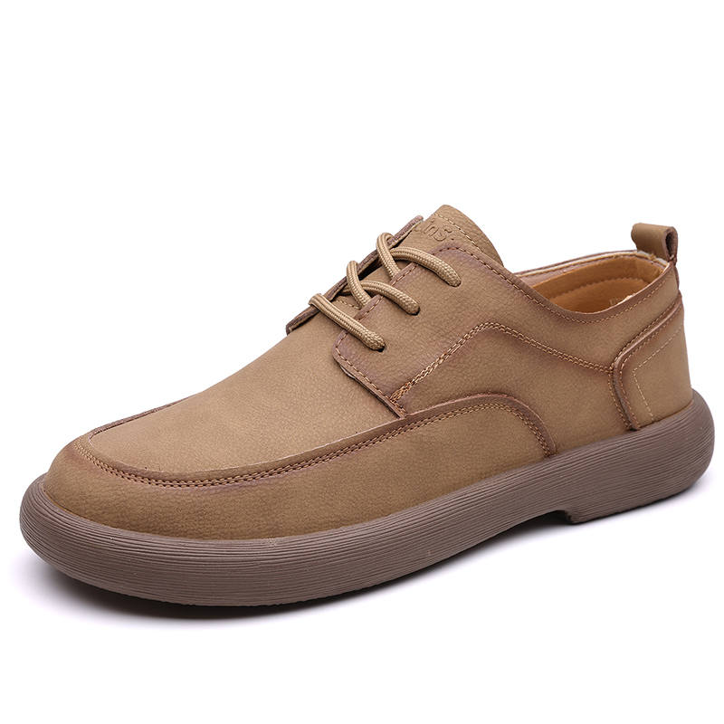 POPULAR ROUSE PR Cow Split Leather Casual Shoes Men's