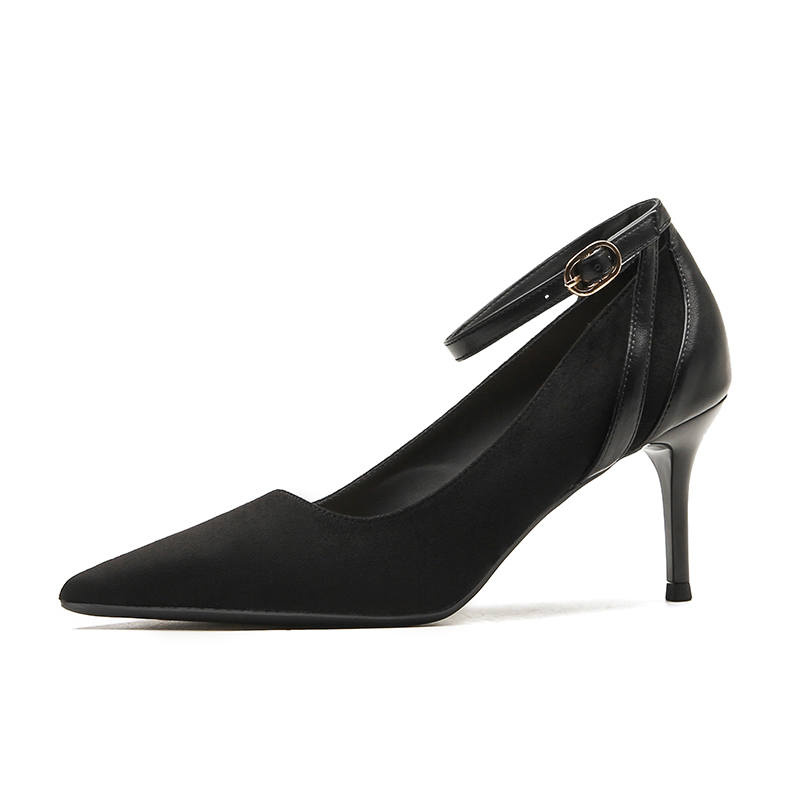 YAFEI XUANYU Suede Slim Heel High Heels Women's