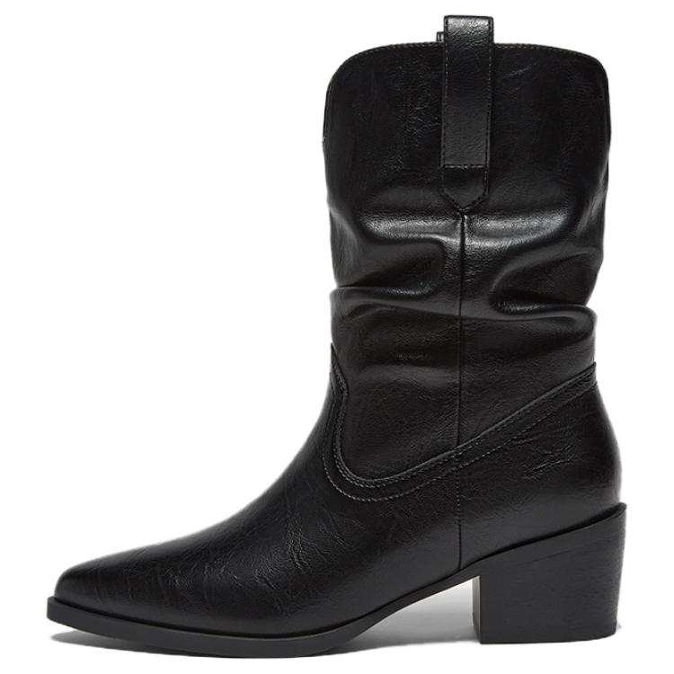 BASTO BASTO Pu Ankle Boots Medium Heel Women's
