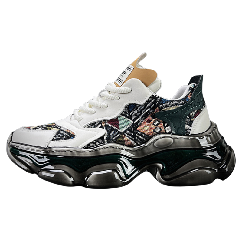 ZUOSAISI Low top Chunky Sneakers Men's White