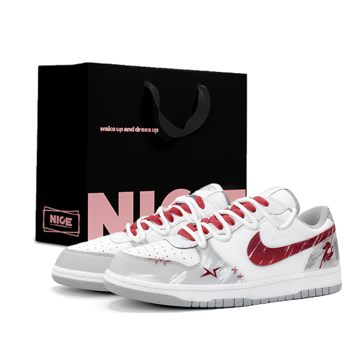 Nike Nike Big Swoosh Shopping Bag, Phantom Dragon Horse Leather Cushioning Low top Skateboard Shoes Men's